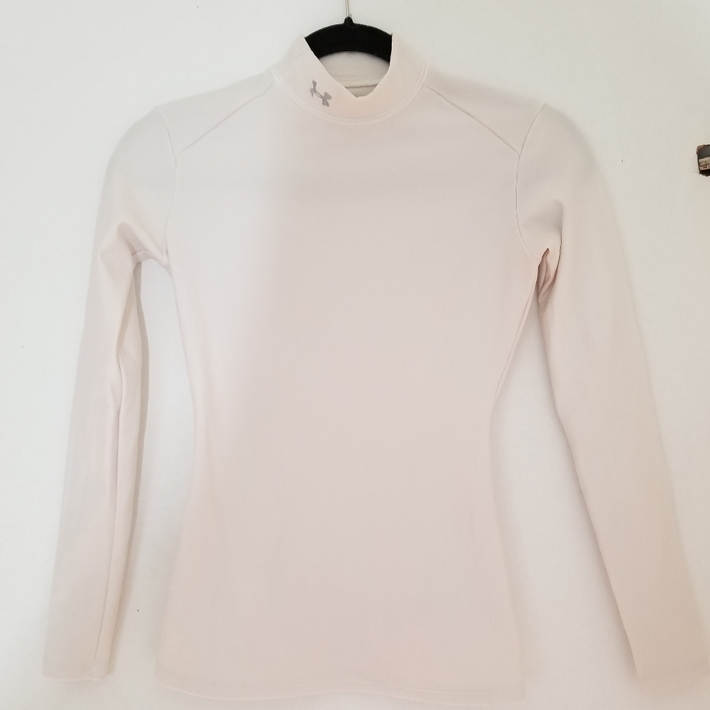 Under Armour Cold Gear Long Sleeve White T…